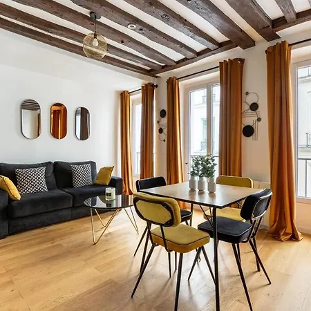 Grands Boulevards 22 : Cosy 1br-4p Appartement Parijs