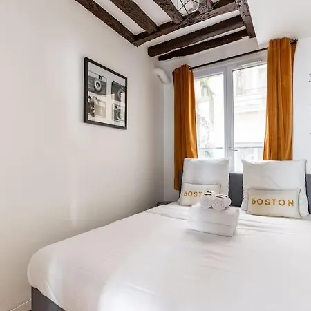 شقة Grands Boulevards 22 : Cosy 1br-4p باريس