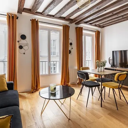 شقة Grands Boulevards 22 : Cosy 1br-4p